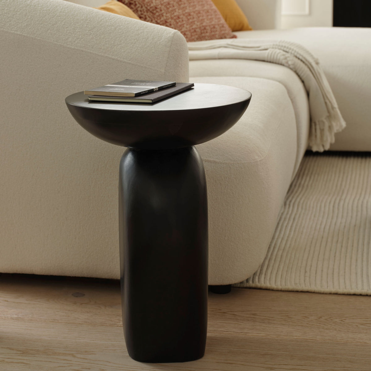 Alder 35cm Coffee Brown Mango Wood Side Table