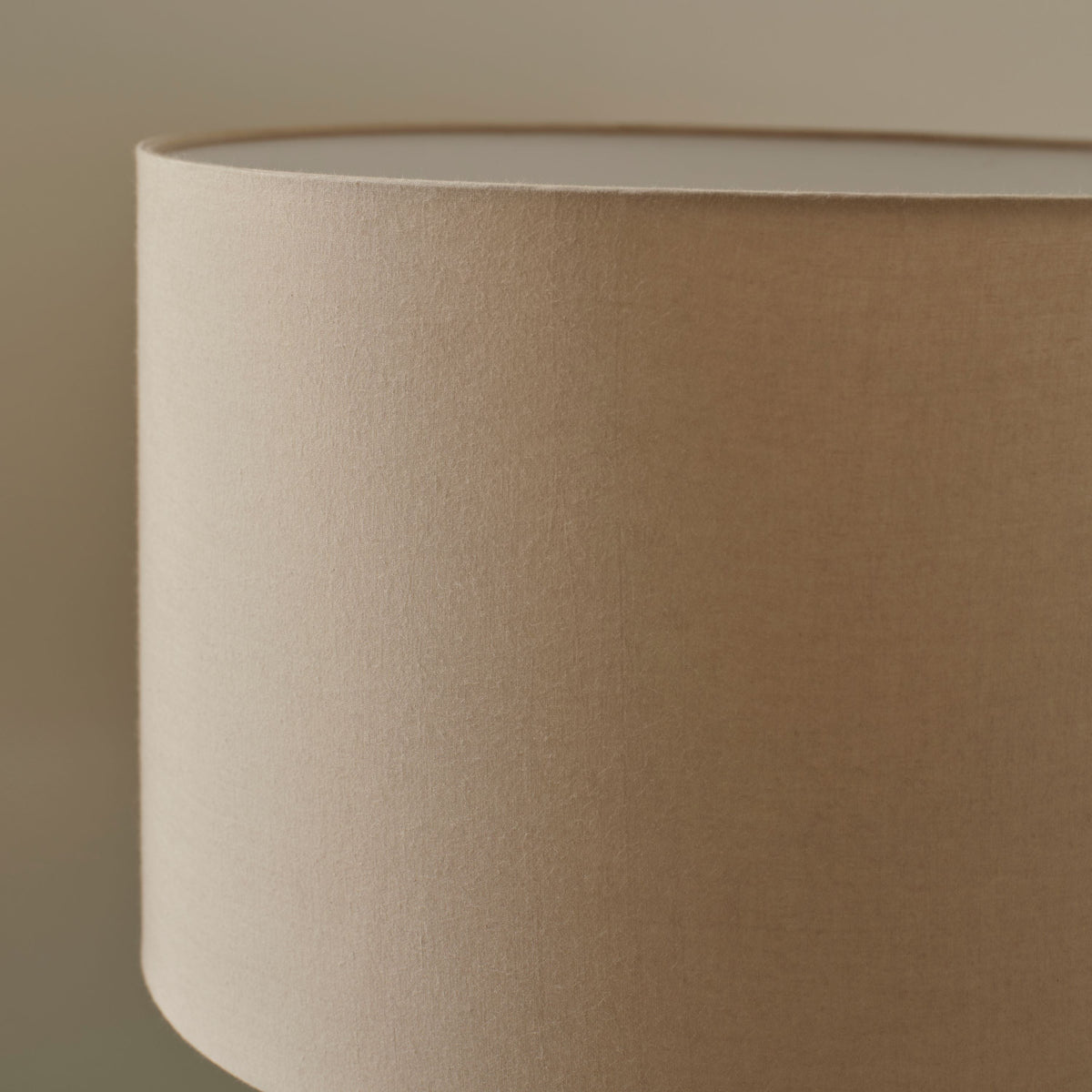 Alderton 25cm Cotton Drum Lamp Shade - Taupe