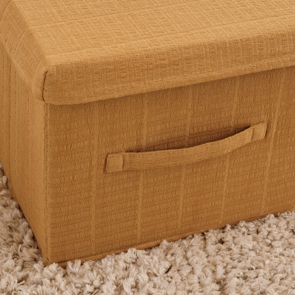 Cara 24cm Basket - Amber Yellow Geometric