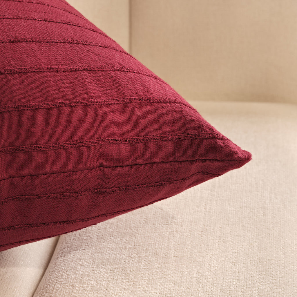 Ludbrook 45x45cm Cushion Cover - Burgundy Red