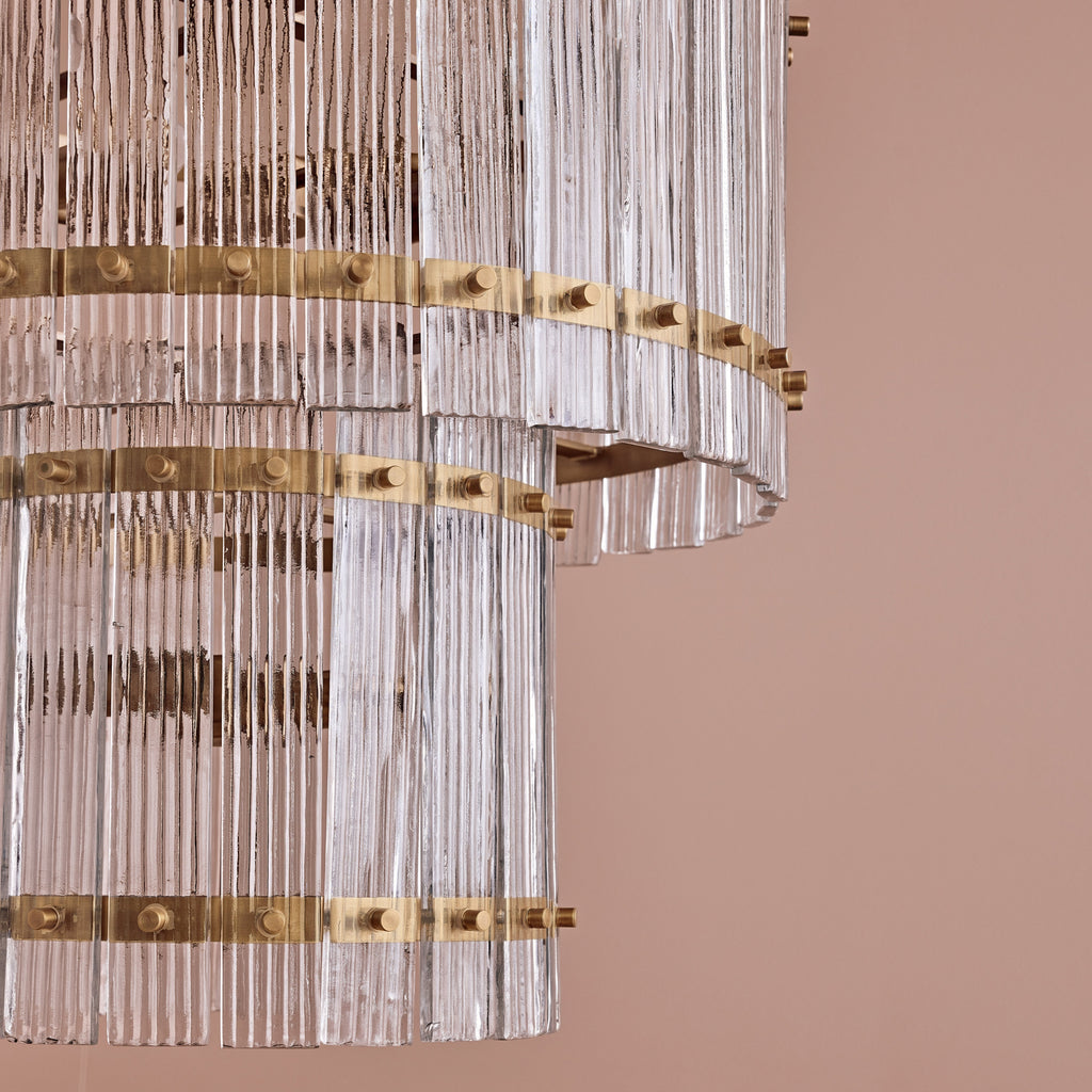 Orleton 56cm Double Layer Chandelier - Heirloom Brass
