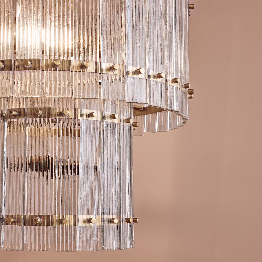 Orleton 56cm Double Layer Chandelier - Heirloom Brass