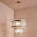 Orleton 56cm Double Layer Chandelier - Heirloom Brass