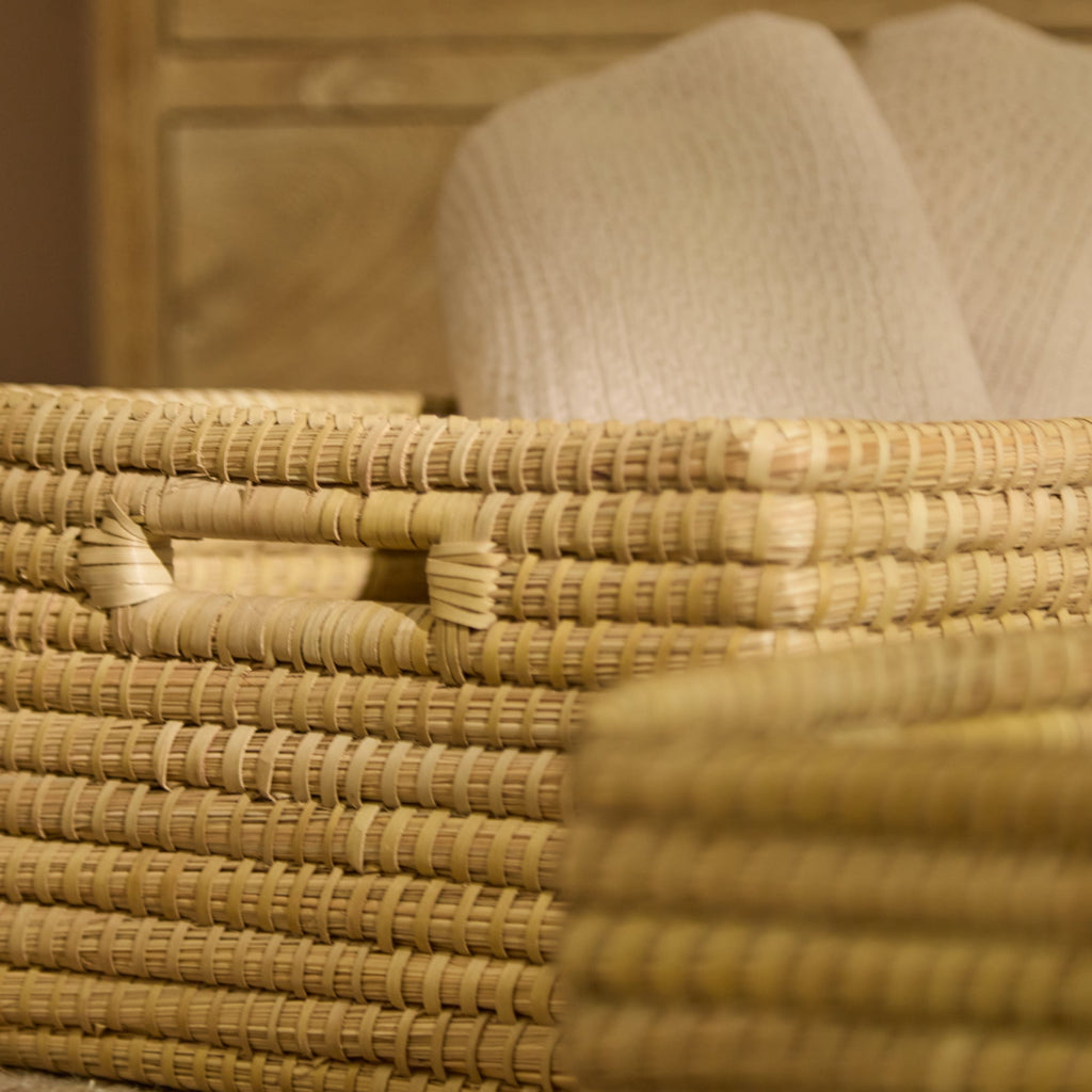 Kalna 45x35cm Rectangular Sea Grass Basket - Natural