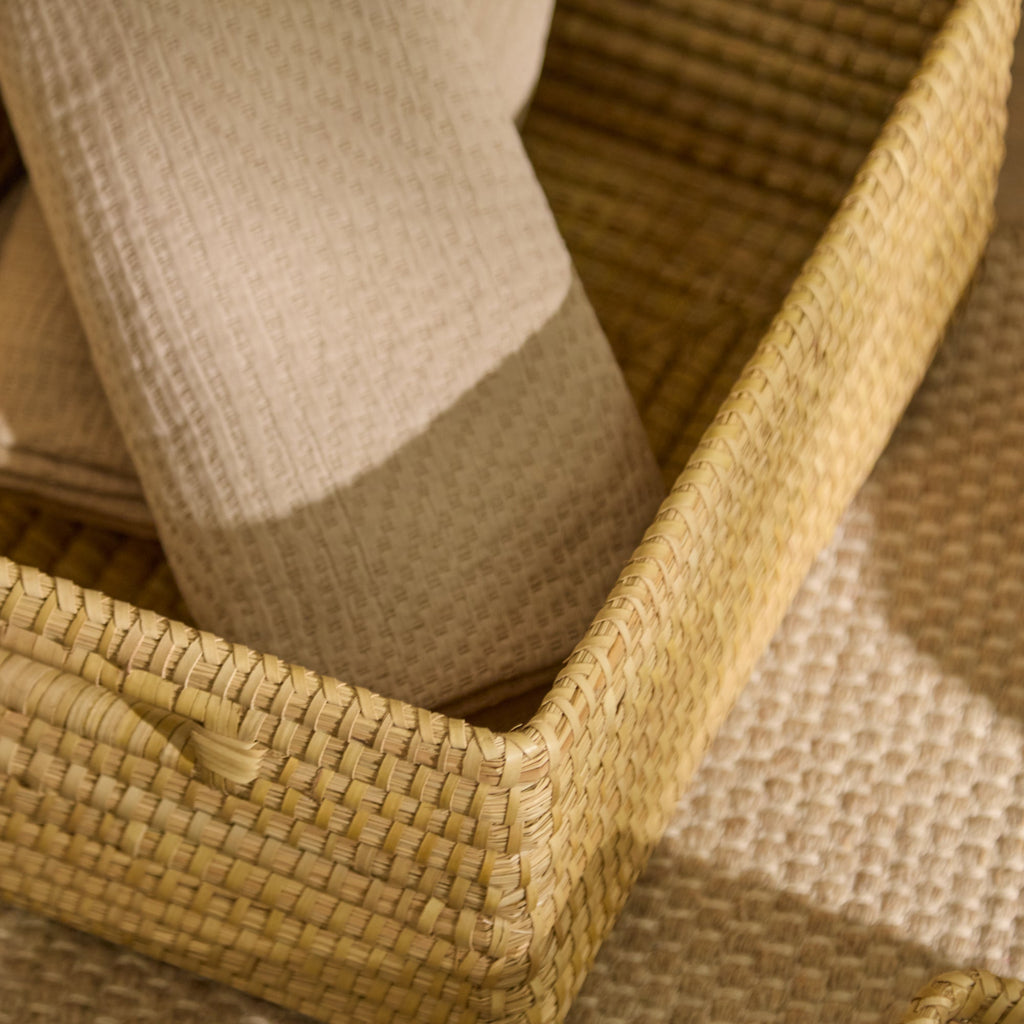 Kalna 45x35cm Rectangular Sea Grass Basket - Natural