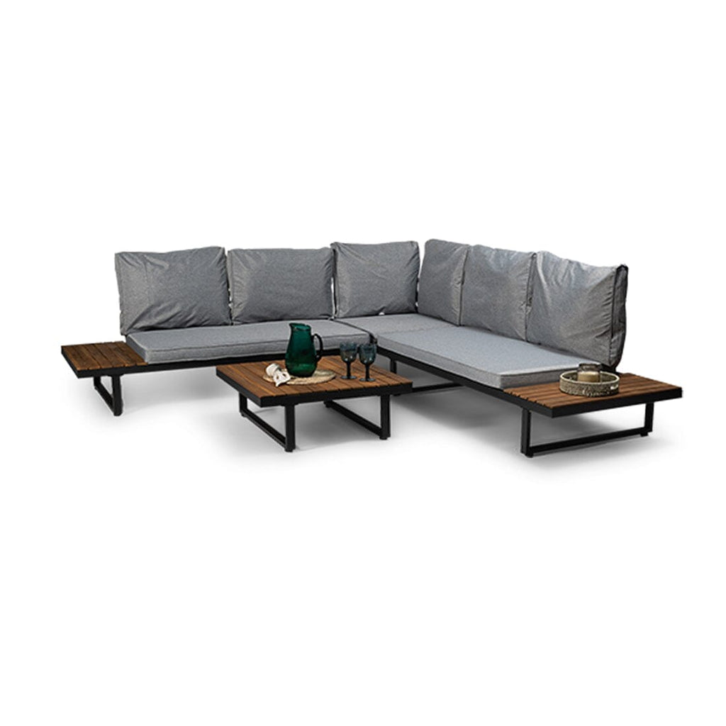 Outlet - Thea Wooden Garden Corner Sofa Set