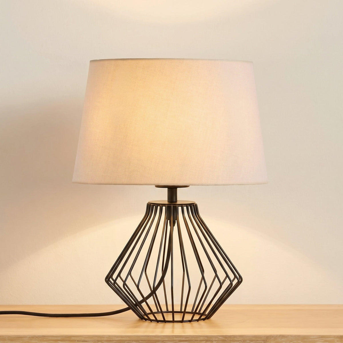 Litton 22cm Metal Table Lamp Base - Black