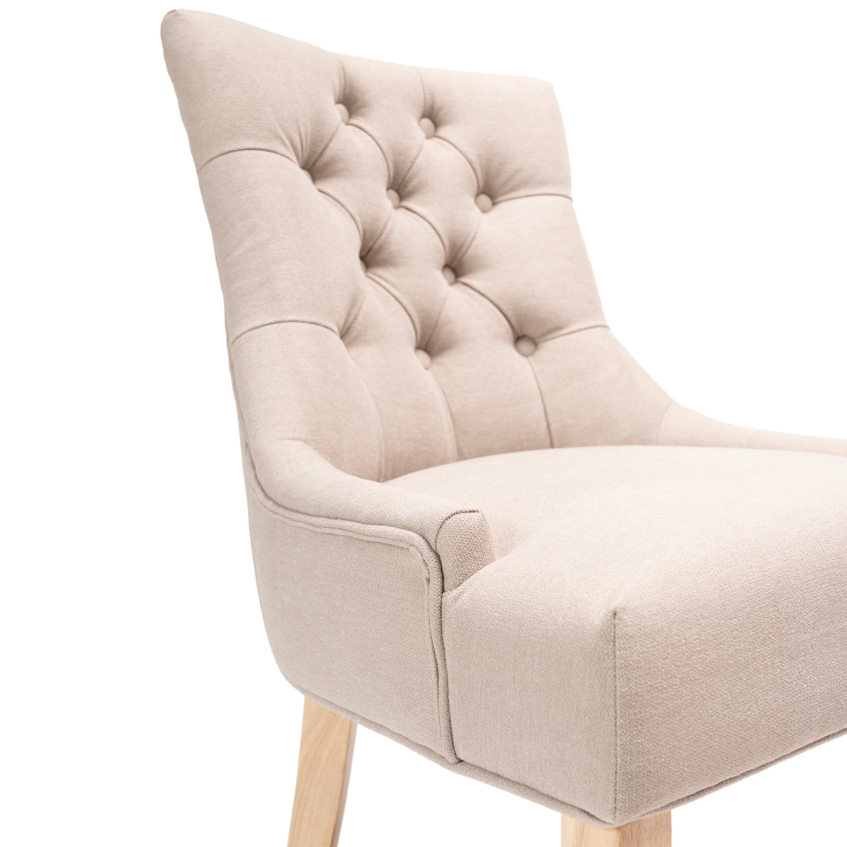 Louis Sand Dining Chairs - Set of 2 - Whitewash Legs