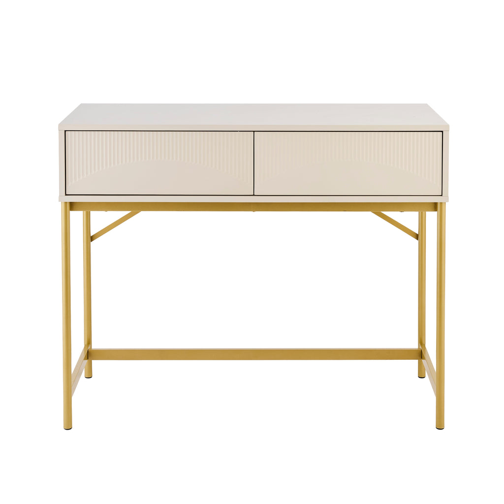 Luella 100cm Fluted Dressing Table - Driftwood