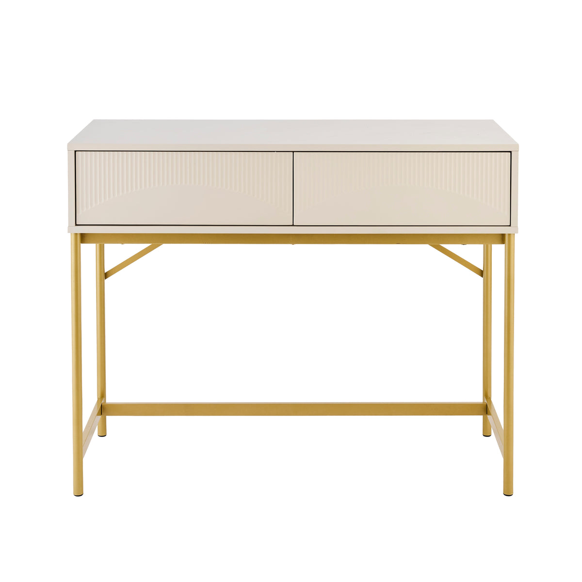 Luella 100cm Fluted Dressing Table - Driftwood