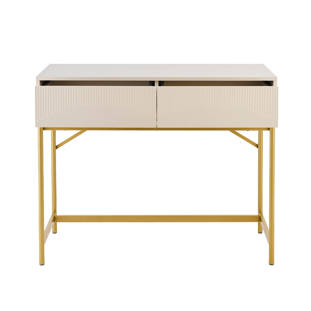 Luella 100cm Fluted Dressing Table - Driftwood