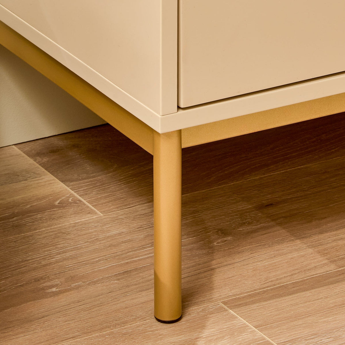 Outlet - Luella 50cm 2 Drawer Fluted Bedside Table - Driftwood
