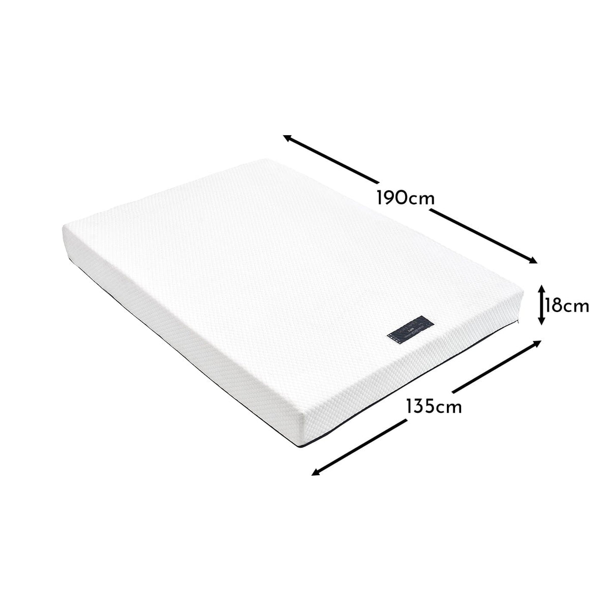Luna Double Mattress - Ink Blue Zip