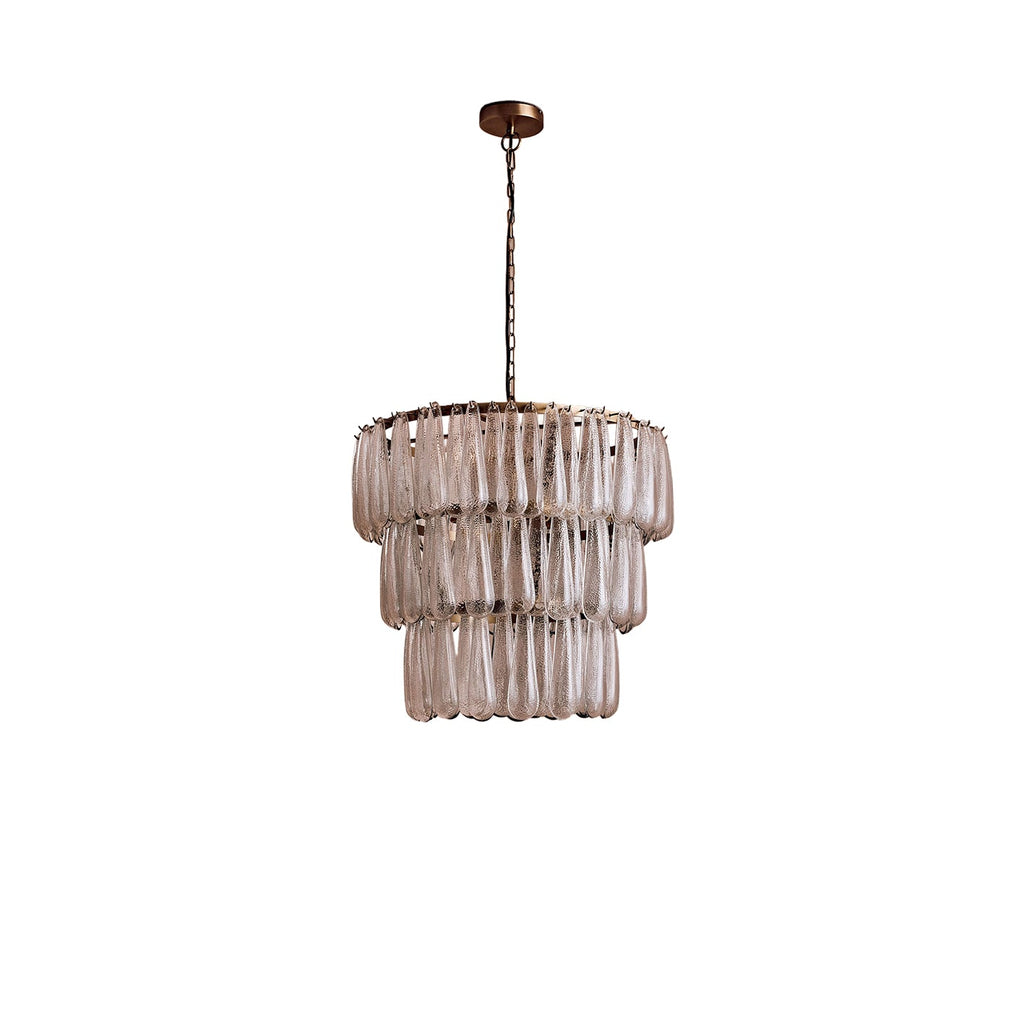 Lussington 89cm Glass Chandelier - Gold