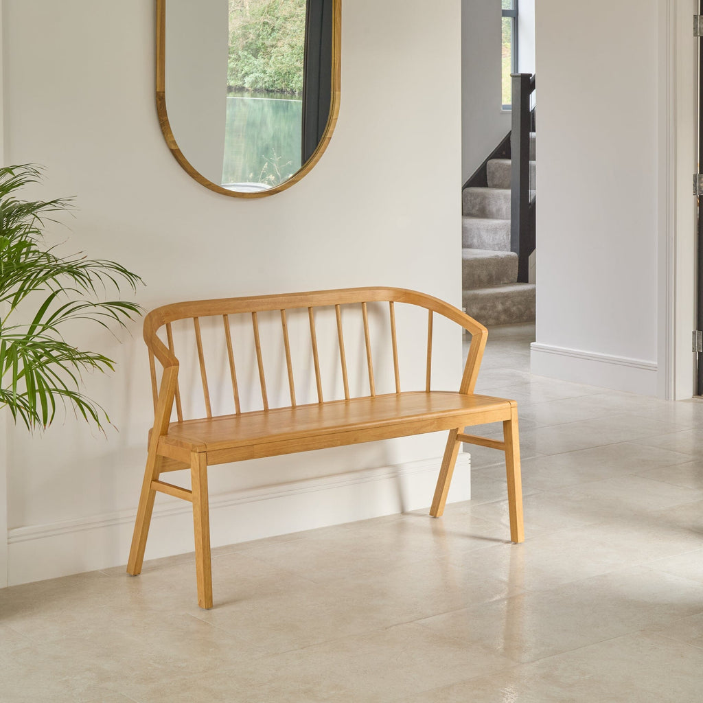 Mabel 3 Seater Bench - Classic Oak