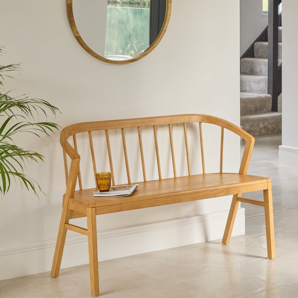 Mabel 3 Seater Bench - Classic Oak