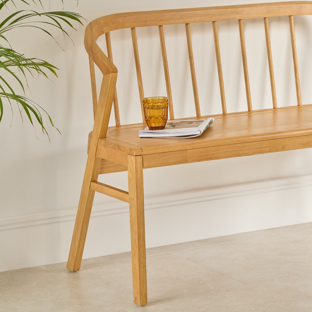 Mabel 3 Seater Bench - Classic Oak