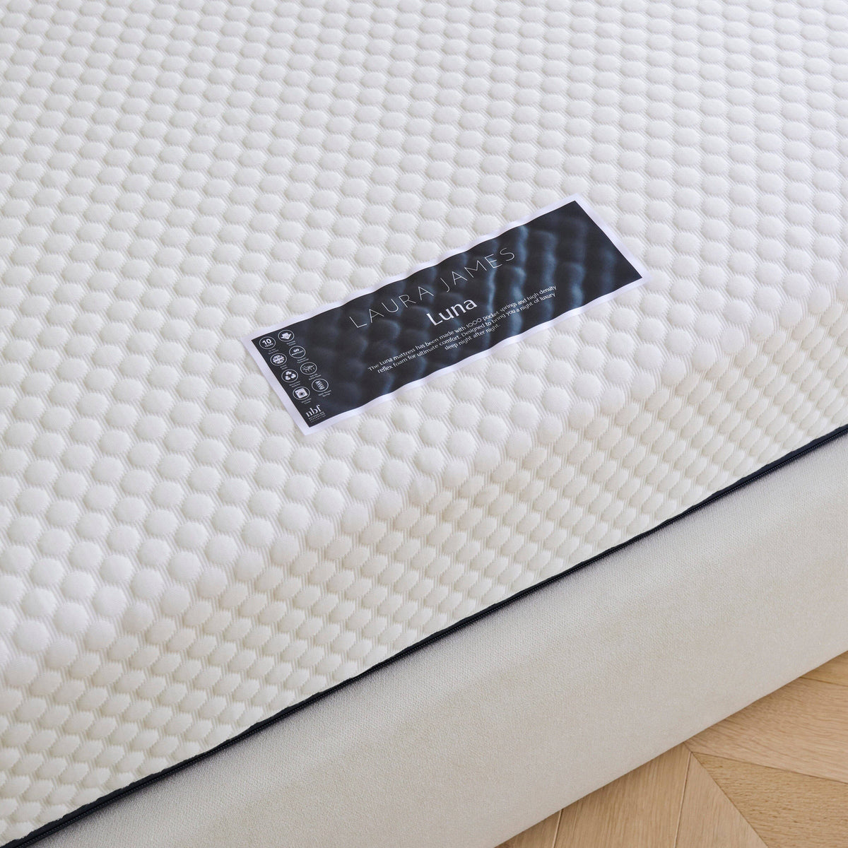 Luna Double Mattress - Ink Blue Zip