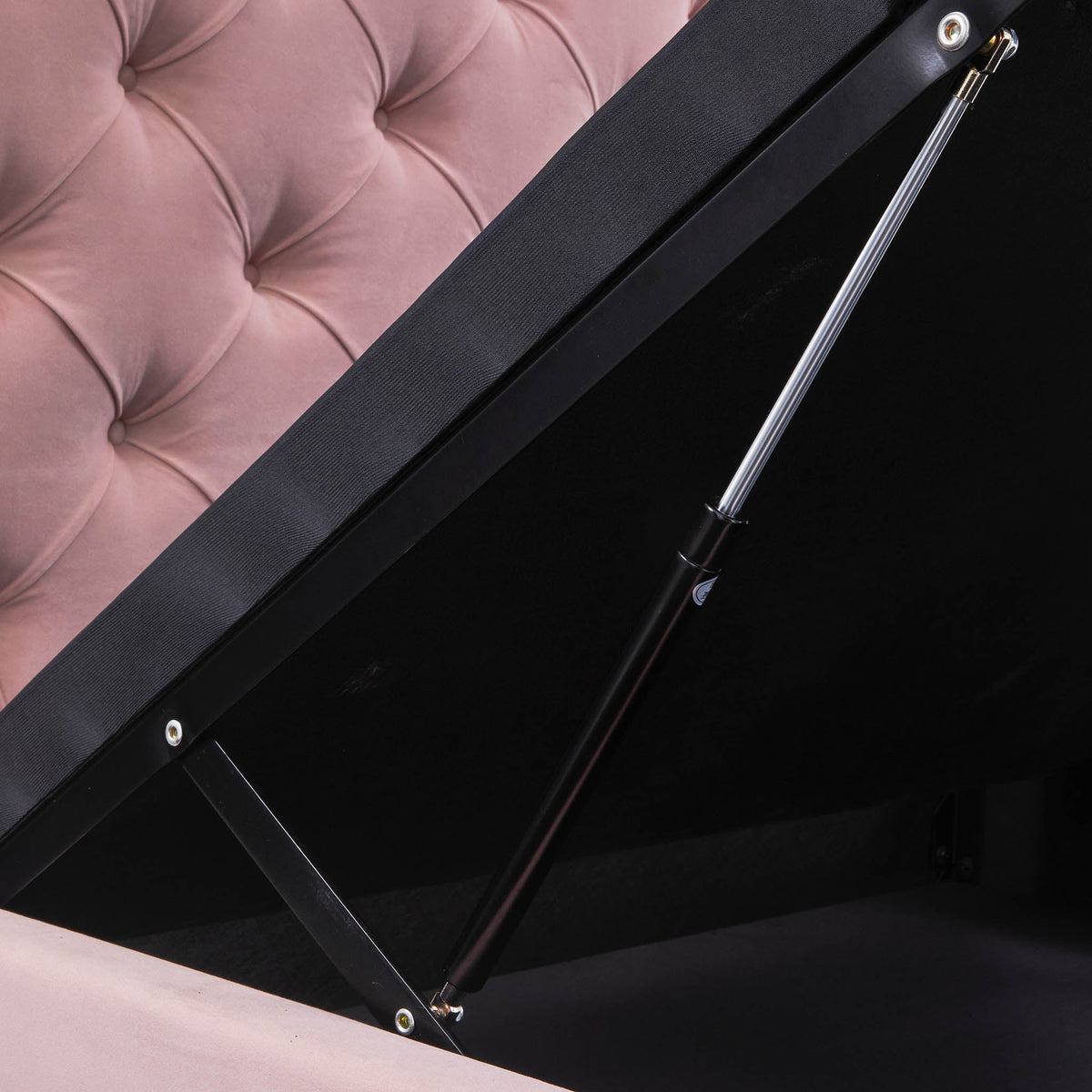 Francis Premier Velvet Ottoman Storage Bed Frame
