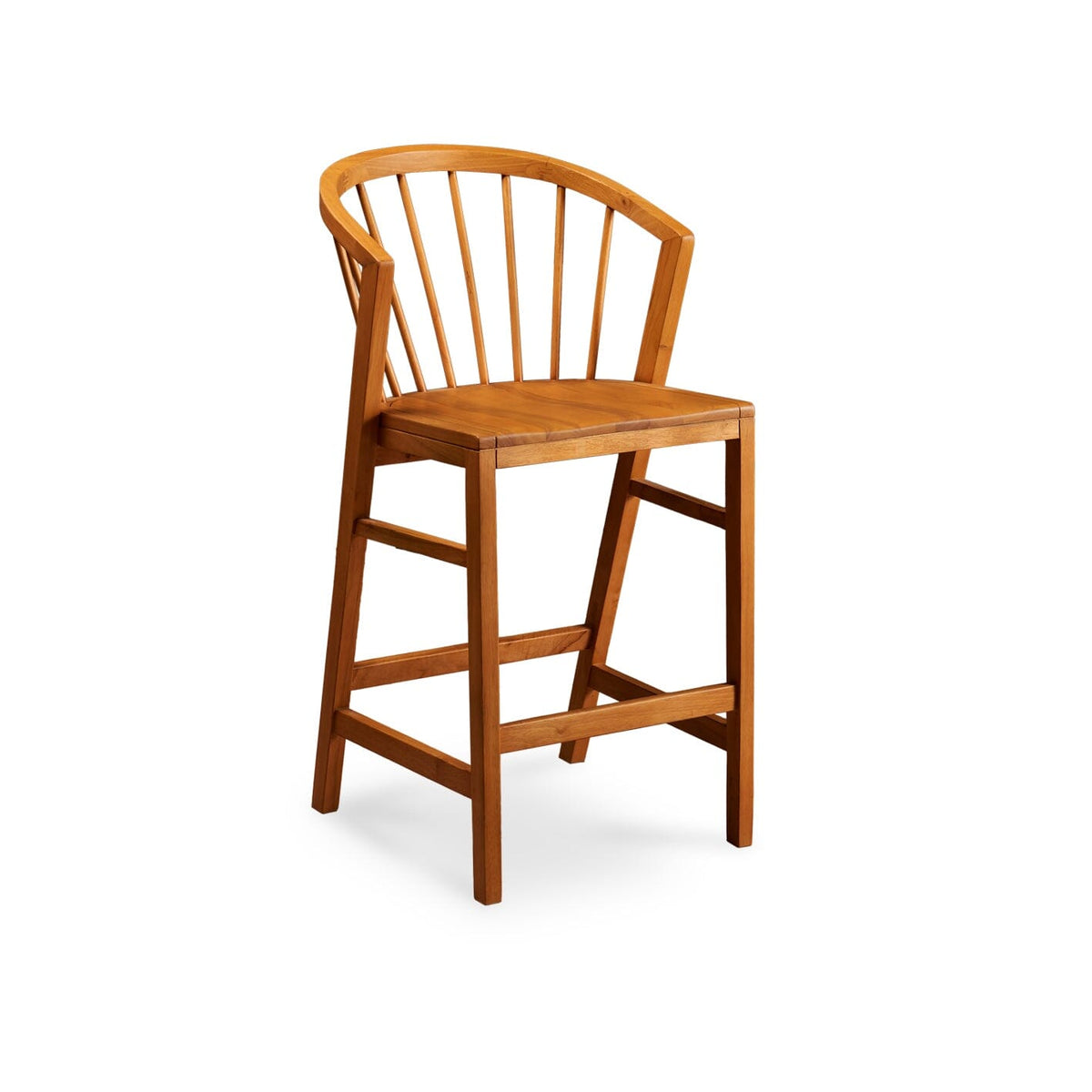 Mabel Classic Oak Bar Stools - Set of 2