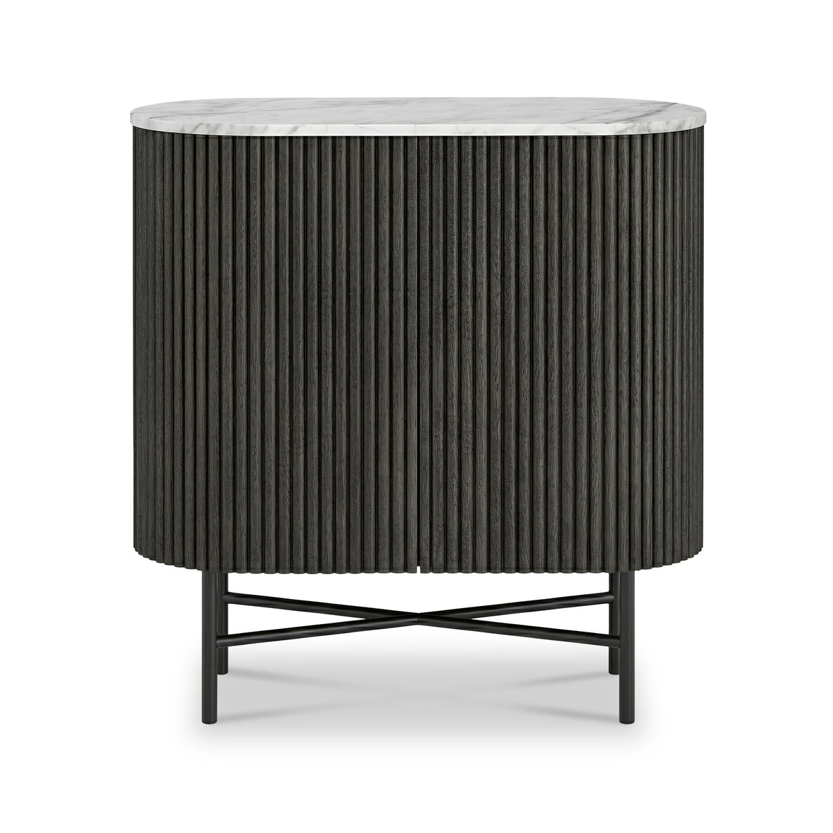 Milo Mango & Marble Fluted Mini Sideboard
