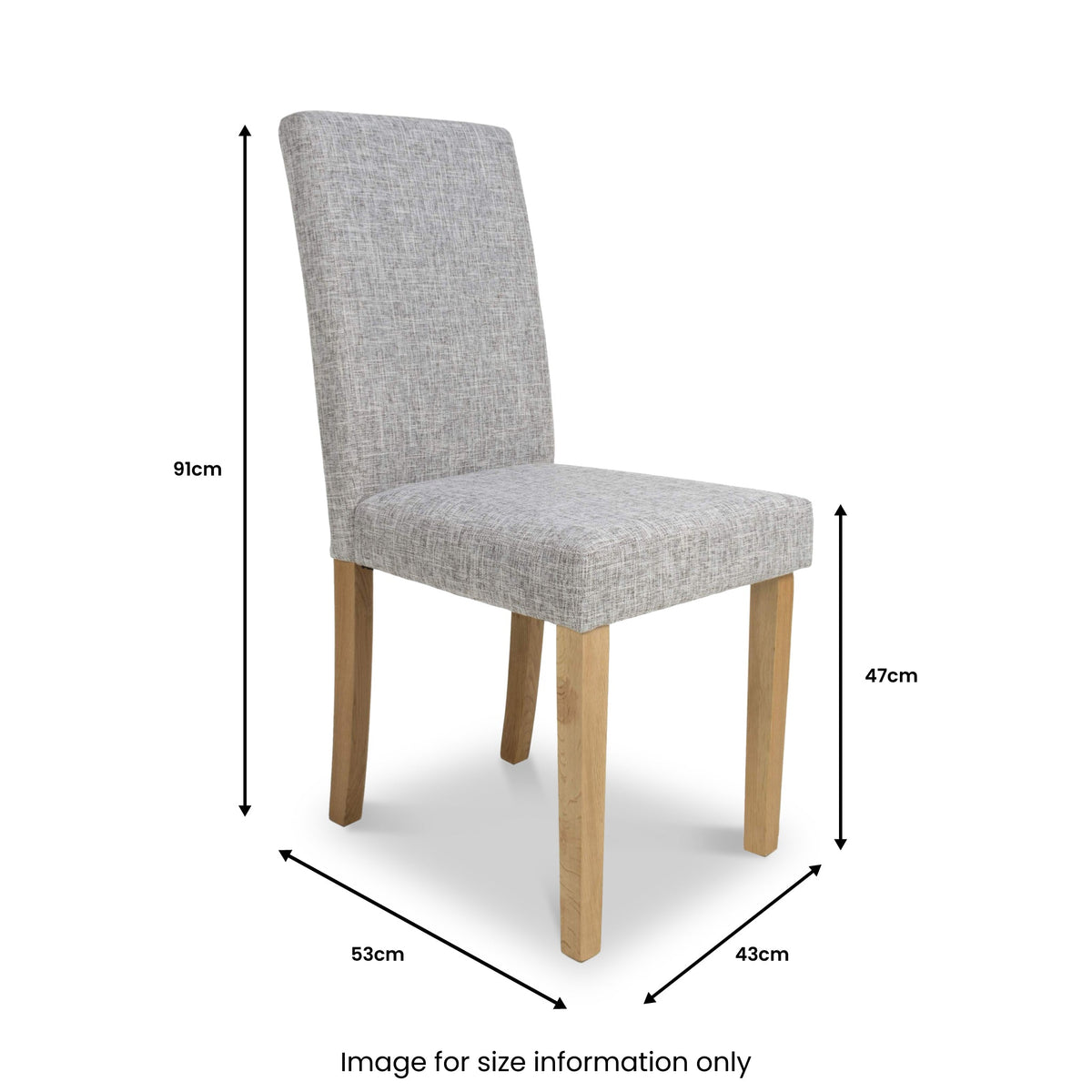 Morwen Grey Faux Linen Dining Chair