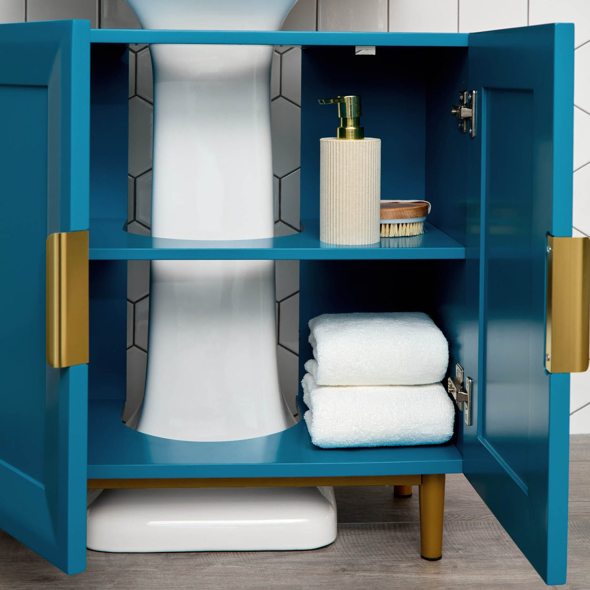 OUTLET - Nami Undersink Cabinet -  Teal Blue