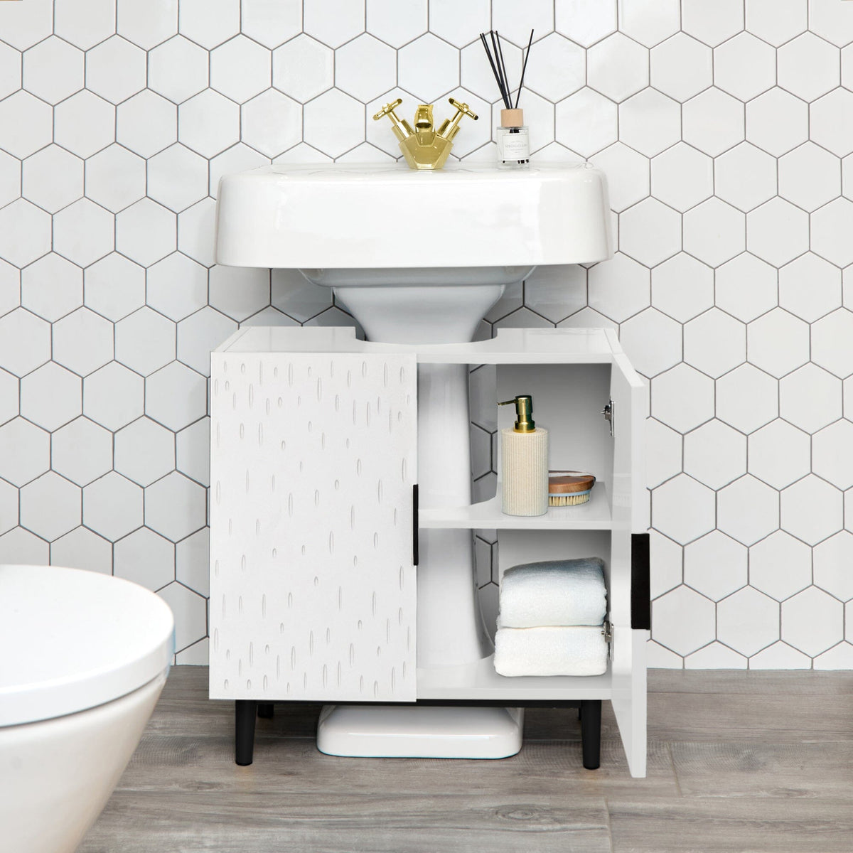 OUTLET - Reva Undersink Cabinet- Snow White