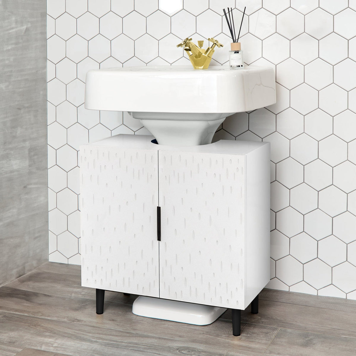 OUTLET - Reva Undersink Cabinet- Snow White