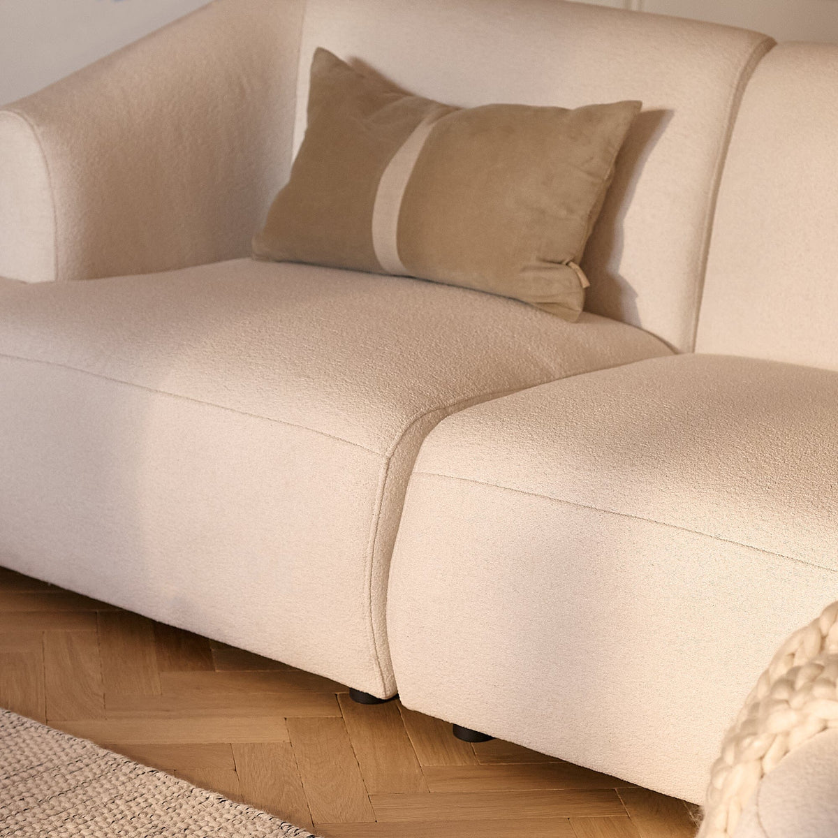 Holbeck 35x55cm Stripe Cushion Cover - Clay