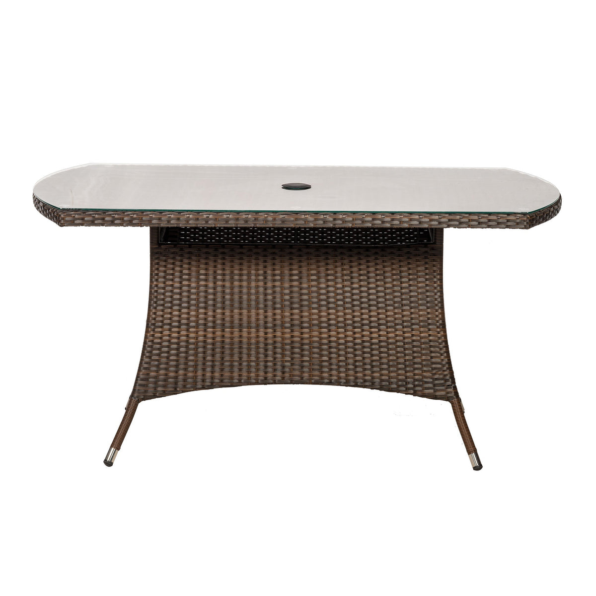 Vada 150cm 6 Seat Rattan Rectangular Dining Set