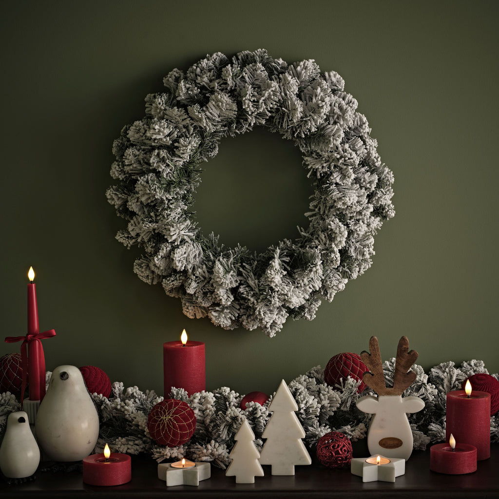Norrbo 50cm Frosted Christmas Wreath
