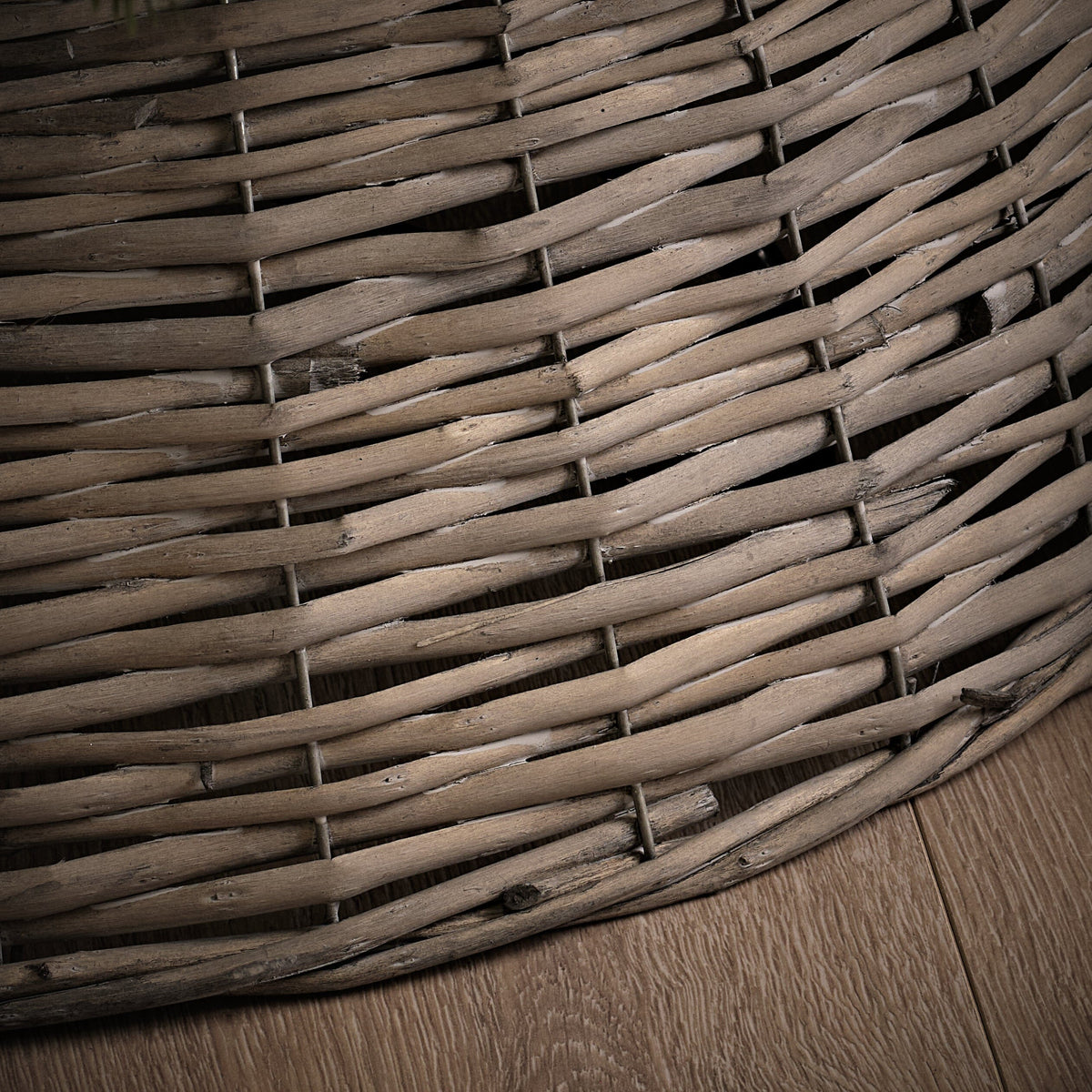Norrland 70cm Tree Skirt - Grey Wash Rattan