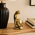 Outlet - Nakuru 21cm Metal Leopard Ornament - Gold