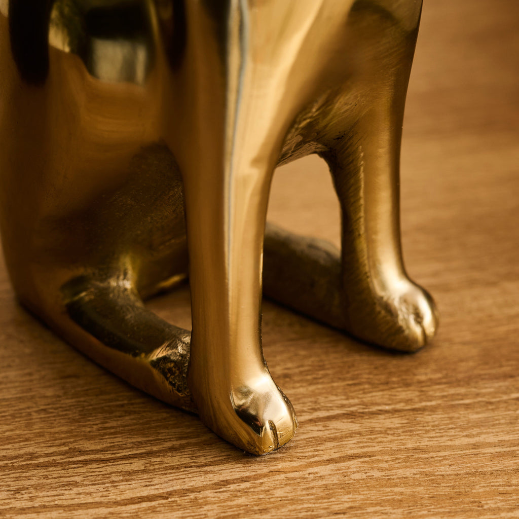 Outlet - Nakuru 21cm Metal Leopard Ornament - Gold