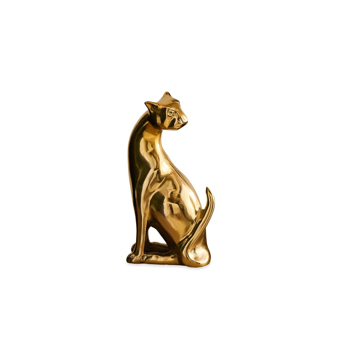 Outlet - Nakuru 21cm Metal Leopard Ornament - Gold