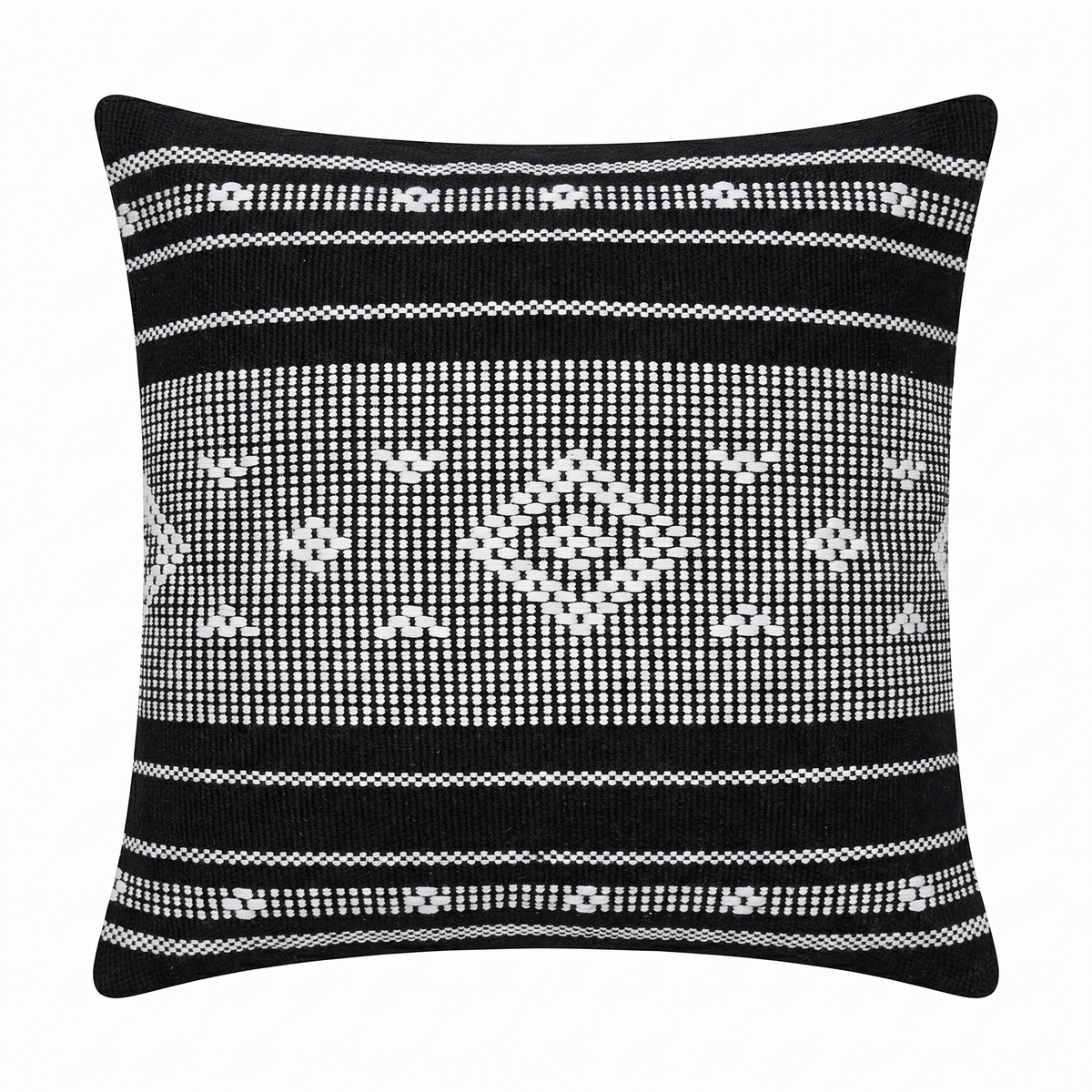 Nerja 45x45cm Cushion Cover - Noir Black