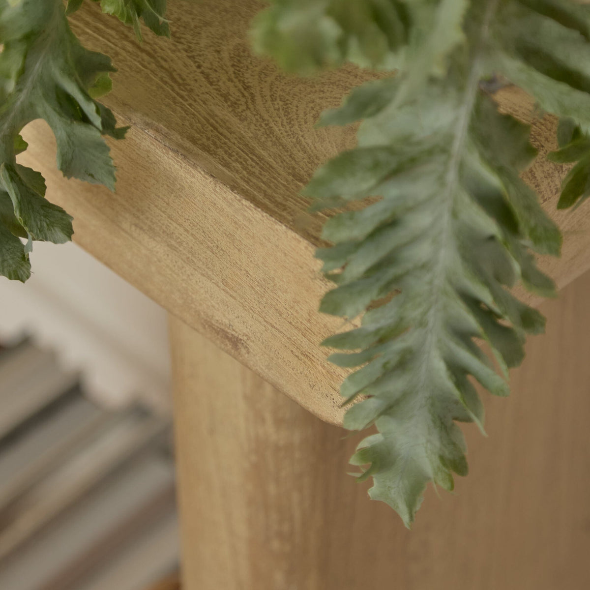 Nevaeh Chalked Mango Wood Console Table - 100cm