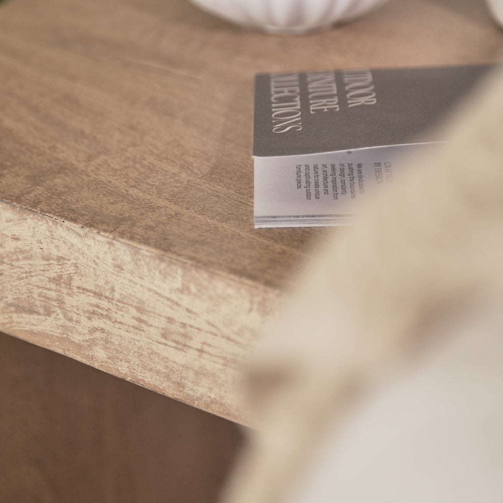 Nevaeh Side Table - Chalked Mango Wood