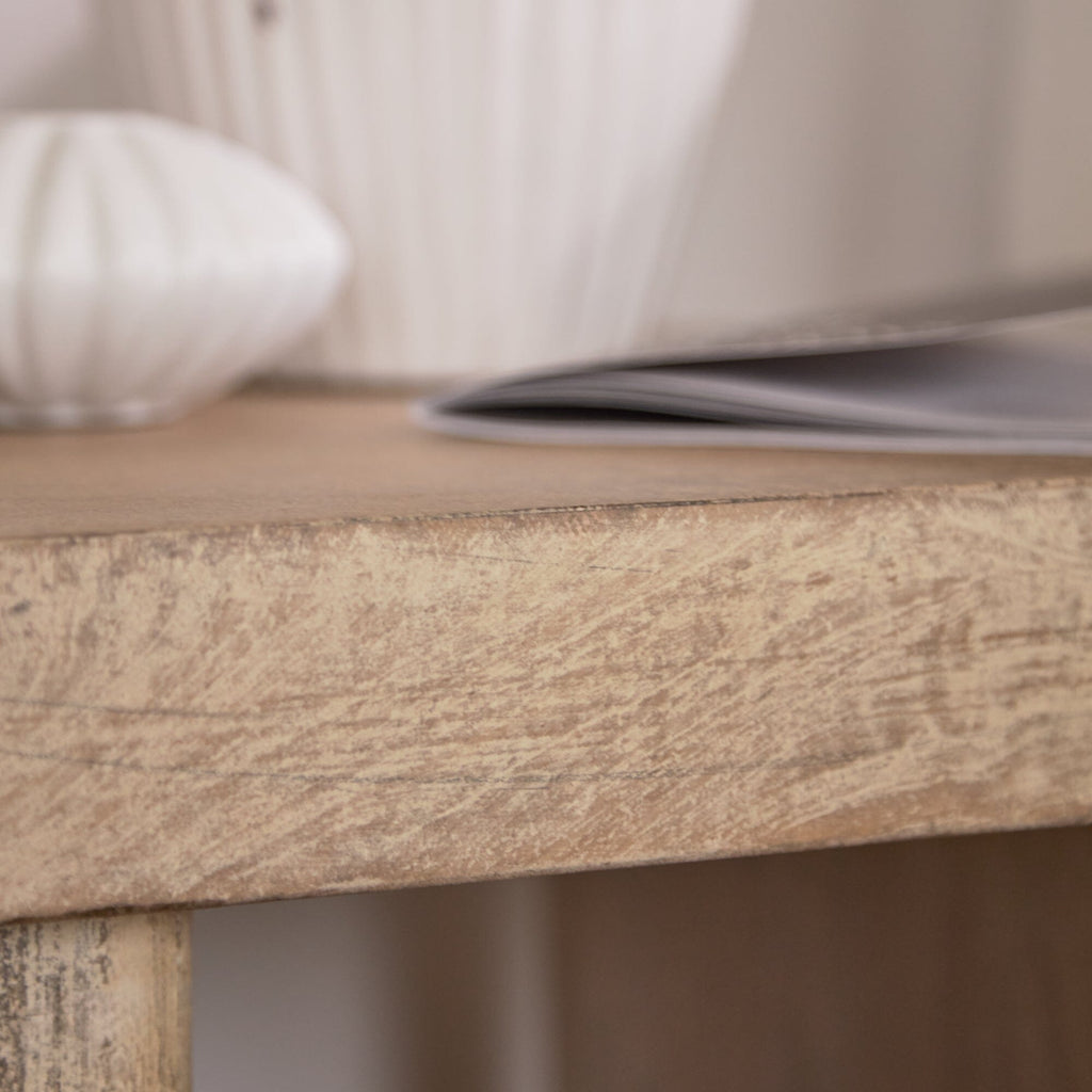 Nevaeh Side Table - Chalked Mango Wood