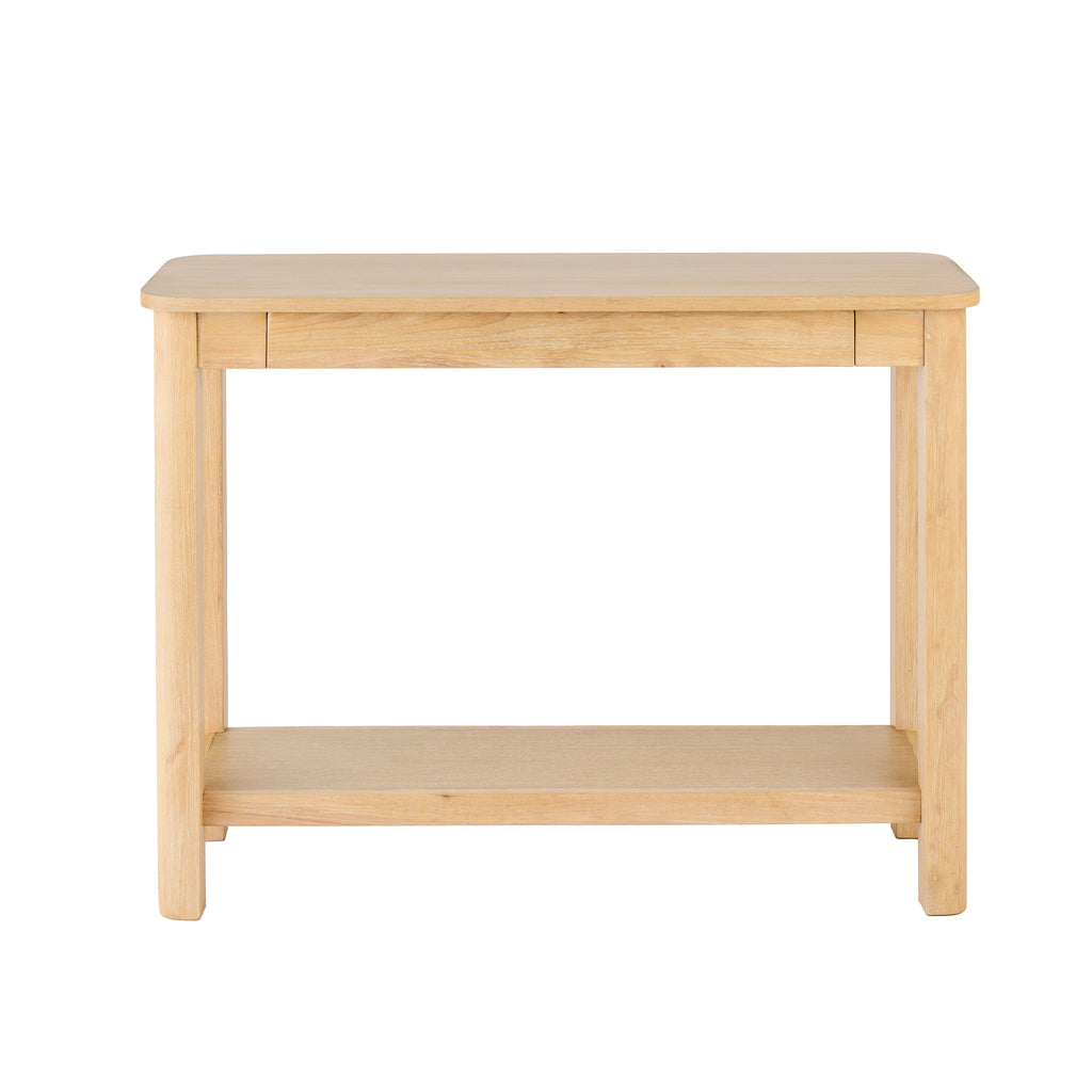 Noah Whitewash Oak 1 Drawer Console Table