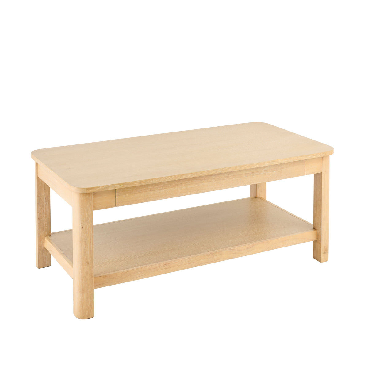 Noah Whitewash Oak Rectangular Coffee Table