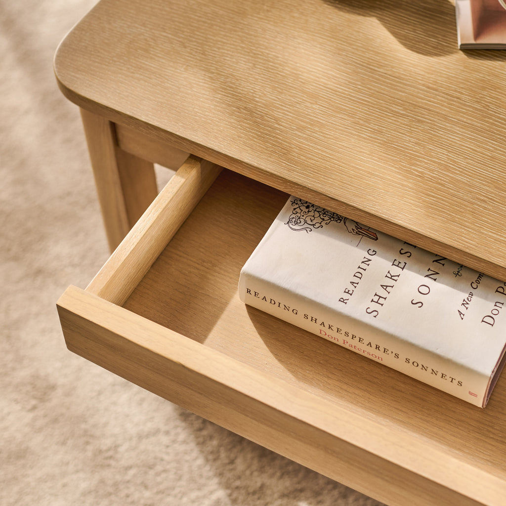 Noah Whitewash Oak Rectangular Coffee Table