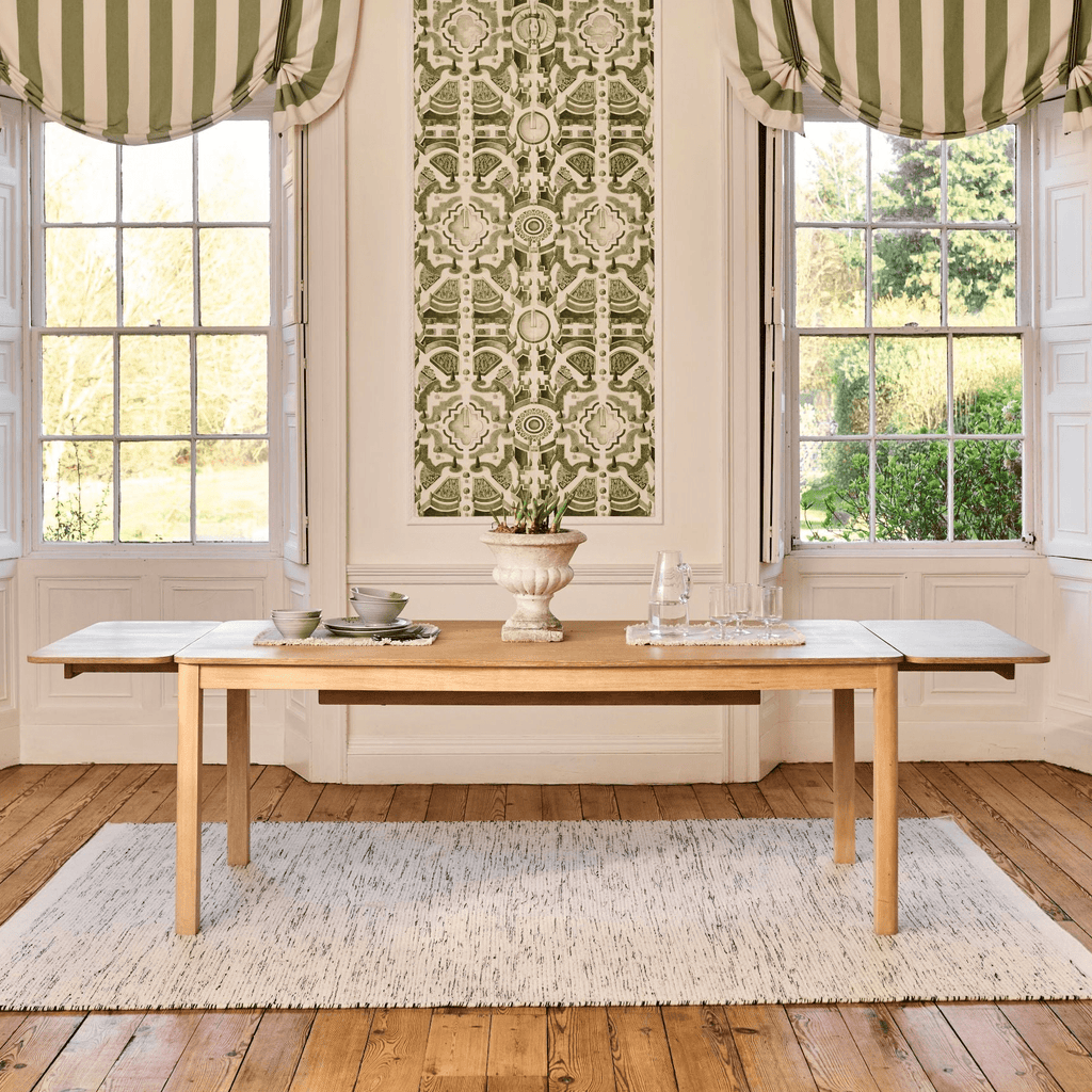 Noah Whitewash Oak 10 Seater Extending Dining Table