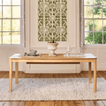 Noah Whitewash Oak 10 Seater Extending Dining Table