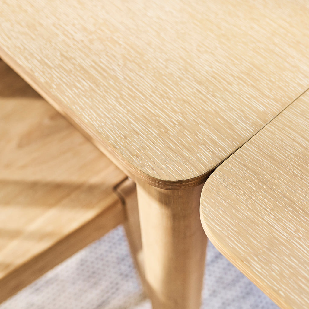 Noah Whitewash Oak 10 Seater Extending Dining Table