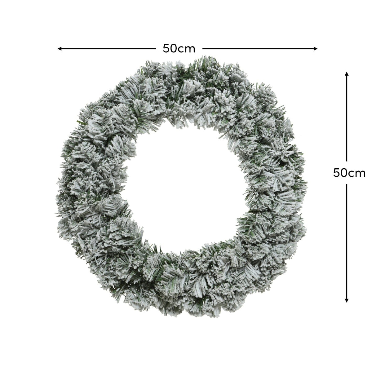 Norrbo 50cm Frosted Christmas Wreath