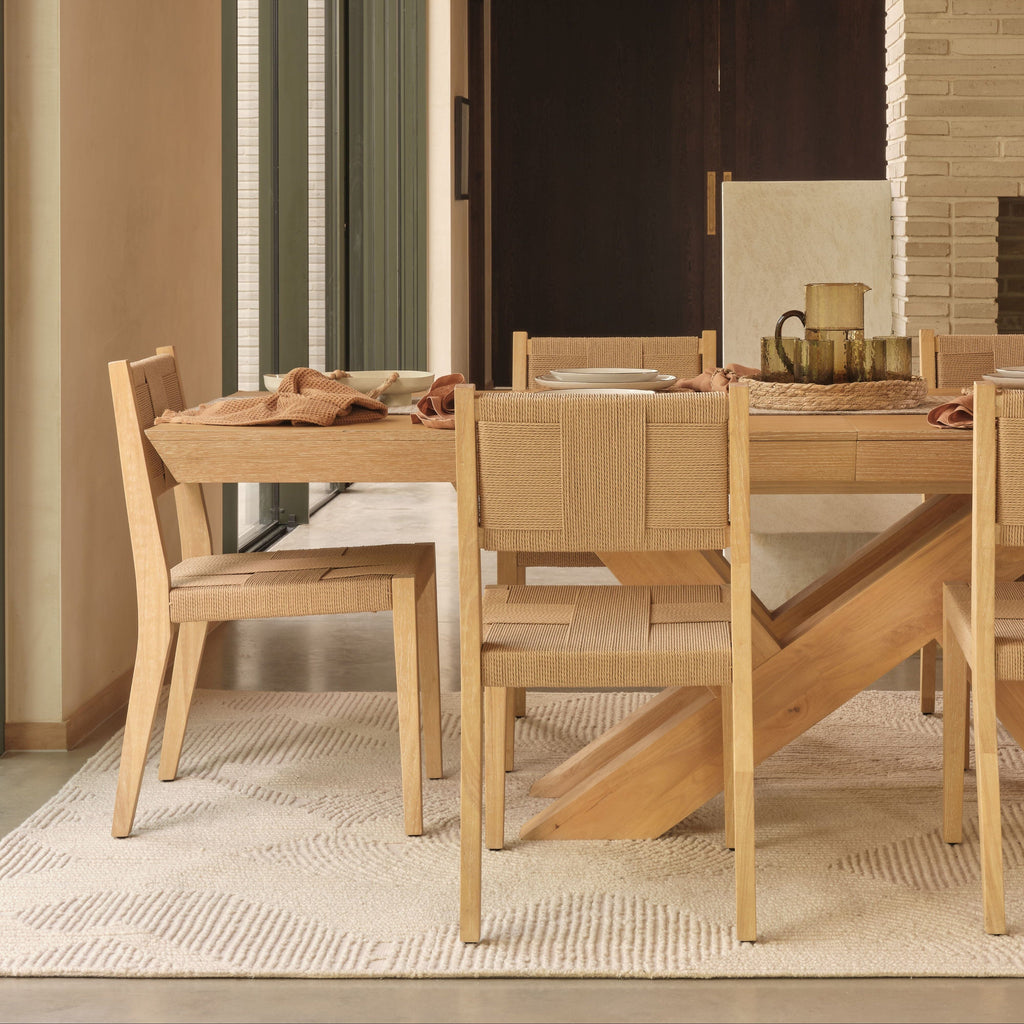 Dinah Whitewash Oak Dining Chairs - Set of 2 - Natural String