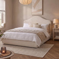 Odette King Size Ottoman Bed - Ivory