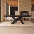 Olivia 160-240cm Black Oak Dining Table